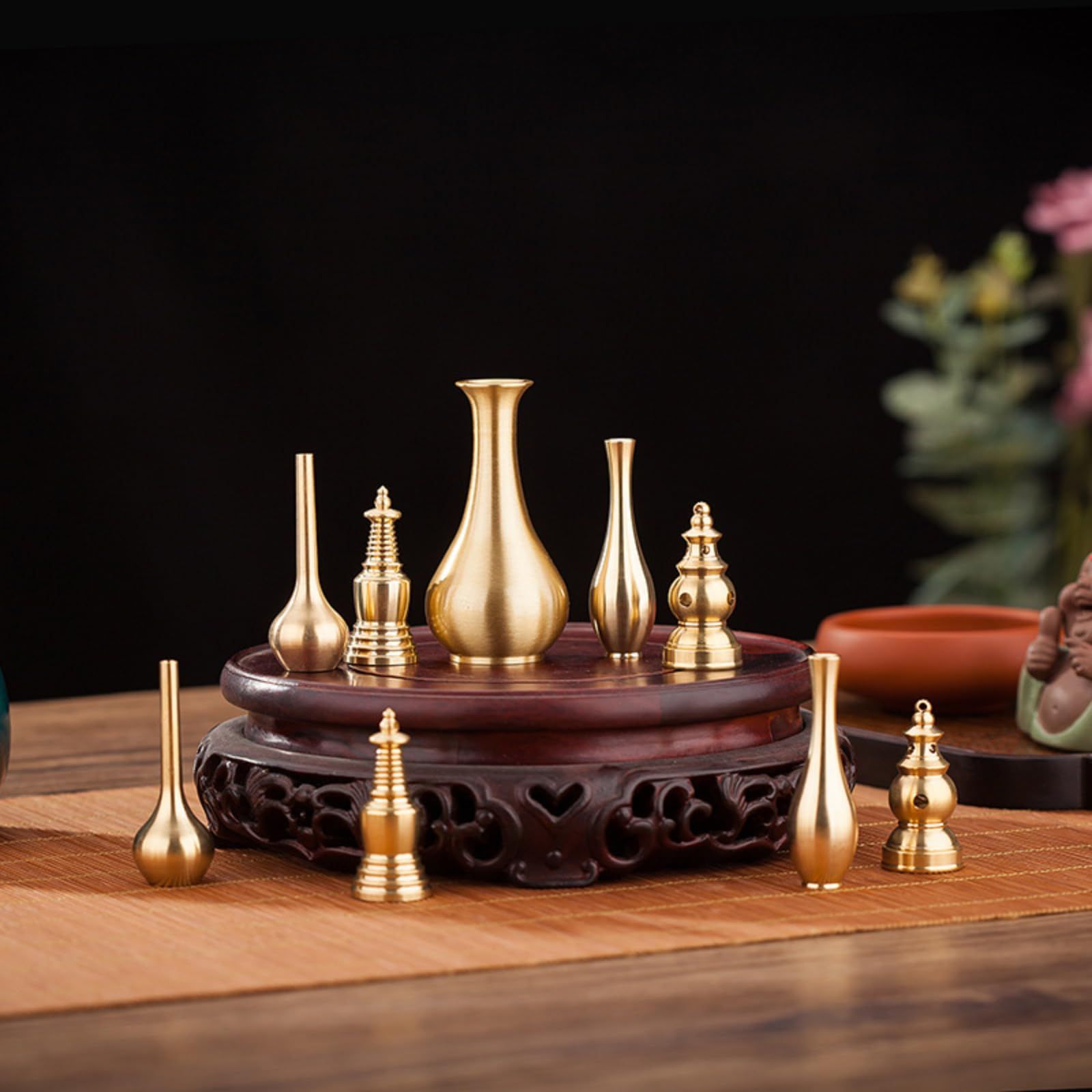 新品 花瓶 ミニ花器 真鍮 花器 一輪挿し 金属花瓶 小さい 花瓶 生け花