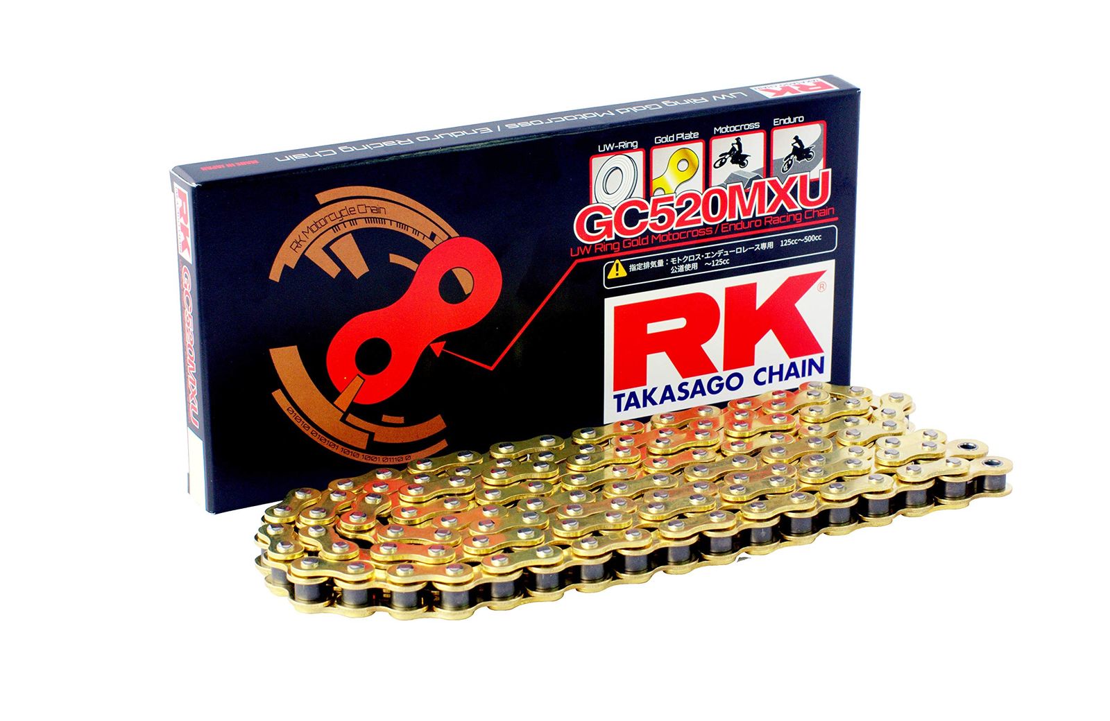 アールケー・エキセル/RK EXCEL アールケー(RK) ドライブチェーン Size:120L_Color:BL/ブラック アールケー・エキセル/RK EXCEL