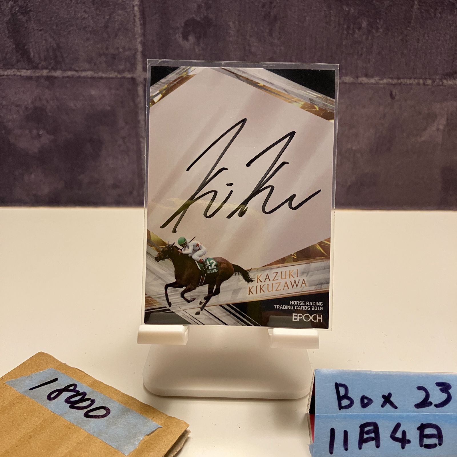 2019 Epoch 菊沢一樹 32|47 直筆サインカード カード