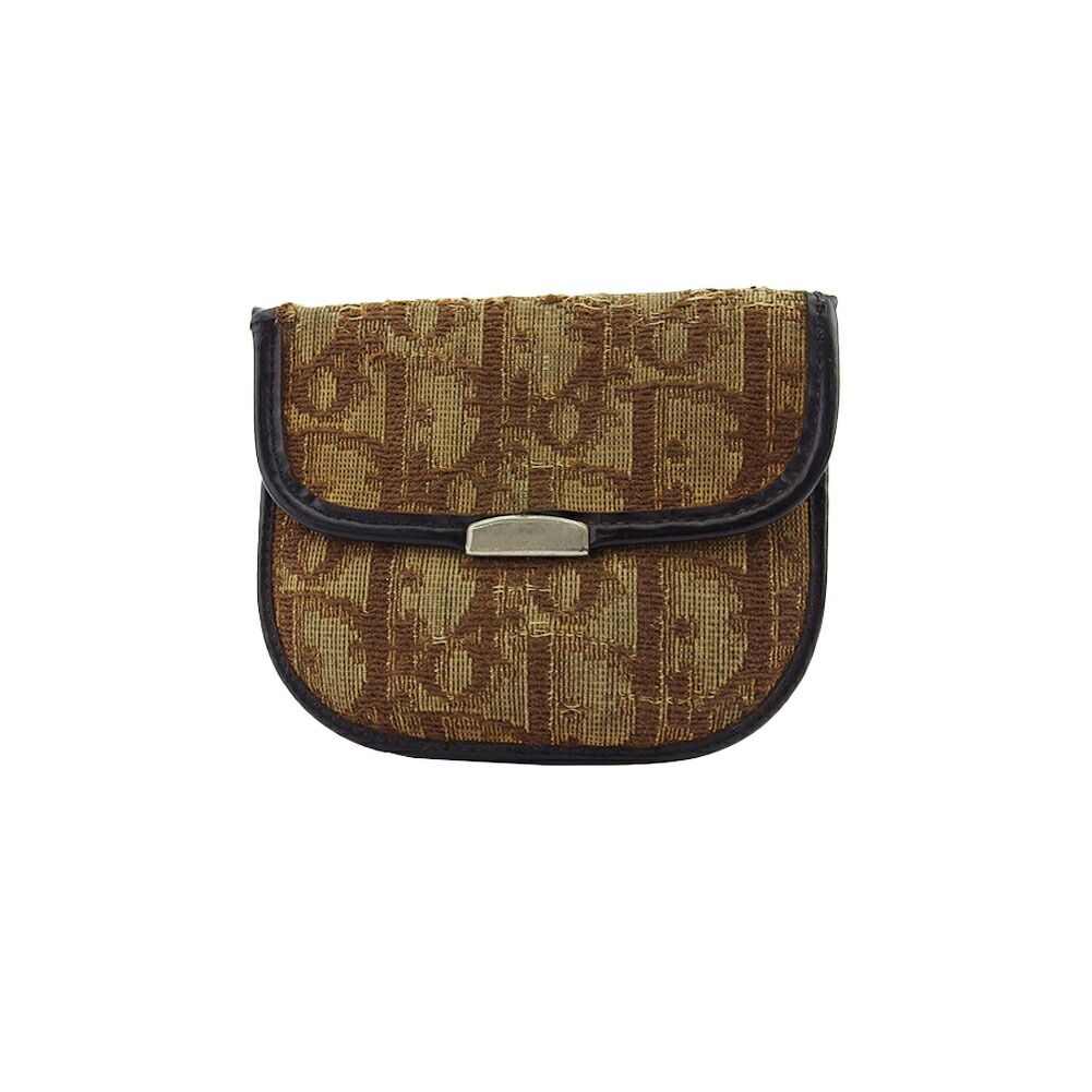 【BIGお買い物ラリー★30%OFFセール中】ディオール Dior ケーストロッター オールドディオール ベージュ ブラウン シルバー レディース 中古 最大30％OFF☆年越しセール】ディオール Dior コインケース トロッター