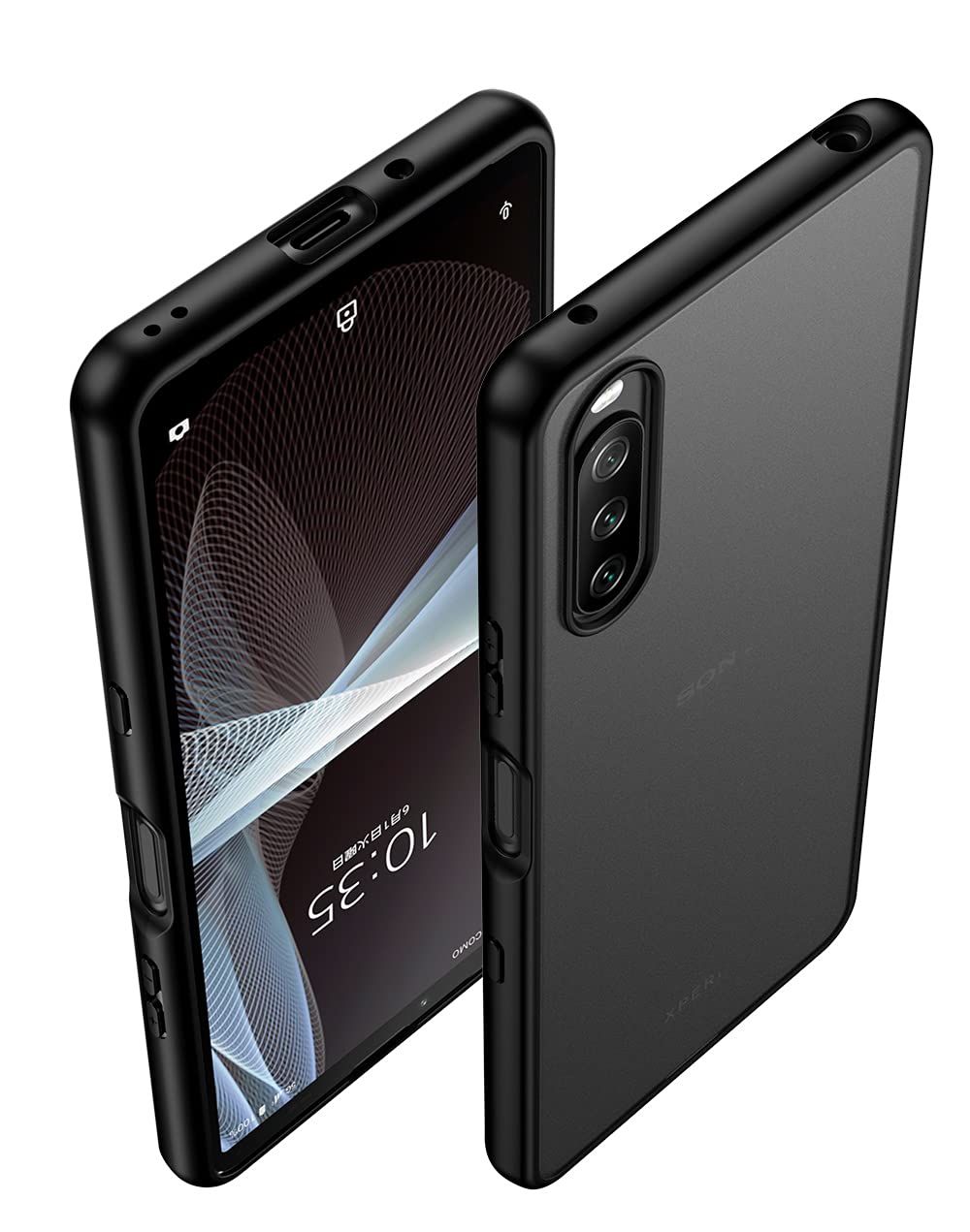 WOEXET Xperia 10 III ケース SO 52 B SOG 04 カバー Lite 薄型 耐衝撃 半透明 無黄変性 PC TPU ハイブリッ