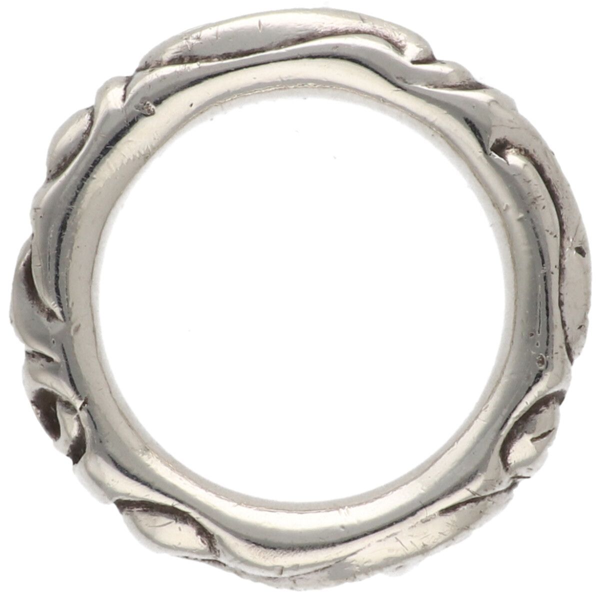 中古】 CHROME HEARTS クロムハーツ スクロールバンドリング 15号