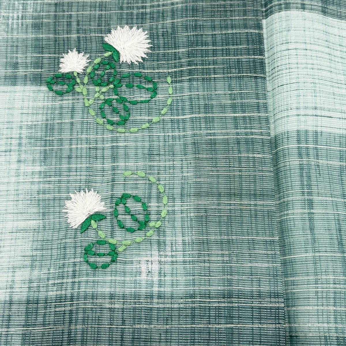 美品】 付下げ 身丈163cm 裄丈67cm M 薄物 夏紬地 洗える着物 草物
