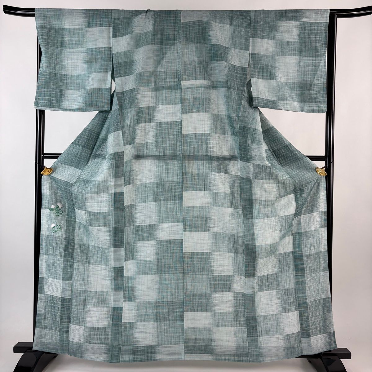 美品】 付下げ 身丈163cm 裄丈67cm M 薄物 夏紬地 洗える着物 草物