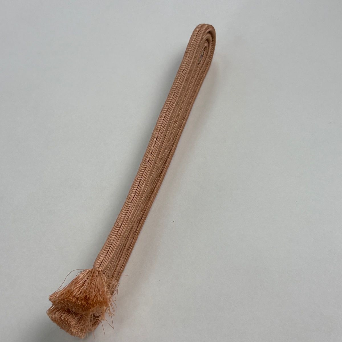 帯締め 名品 無形文化財 有職組紐 道明 サーモンピンク 正絹 和装小物