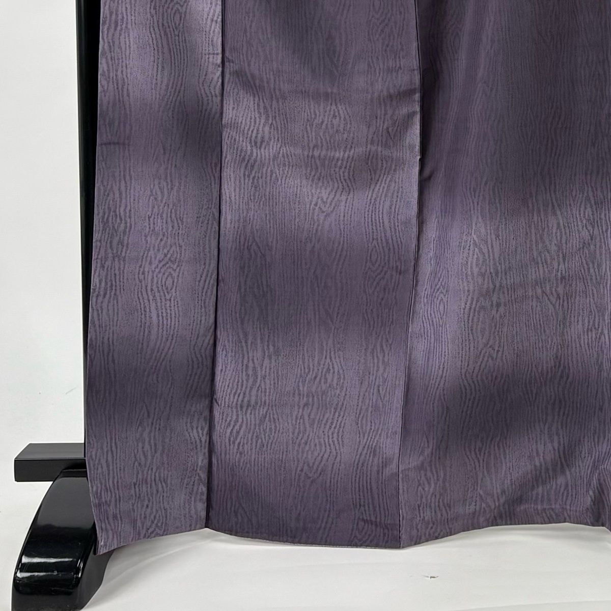 付下げ 身丈168 cm 裄丈70 L 袷 紬地 袋帯セット 木目 ぼかし 紫 正絹 秀品