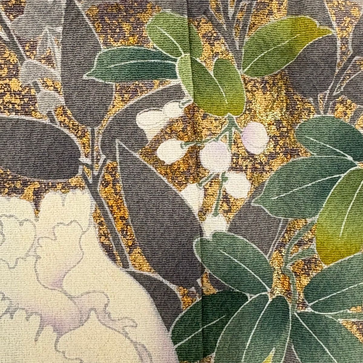  振袖 身丈157.5 cm 裄丈67 M 袷 落款 花車 牡丹 金彩 刺繍 ピンク 正絹 名品 振袖 着物