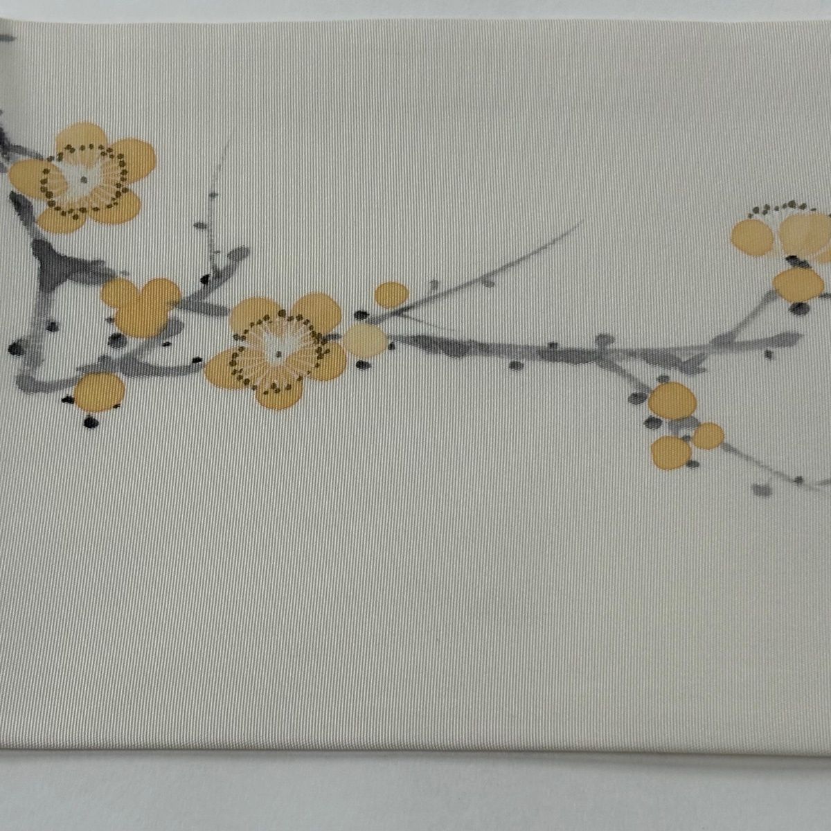 名古屋帯 秀品 落款 山科春宣 枝梅 クリーム 正絹 【中古】 - メルカリ