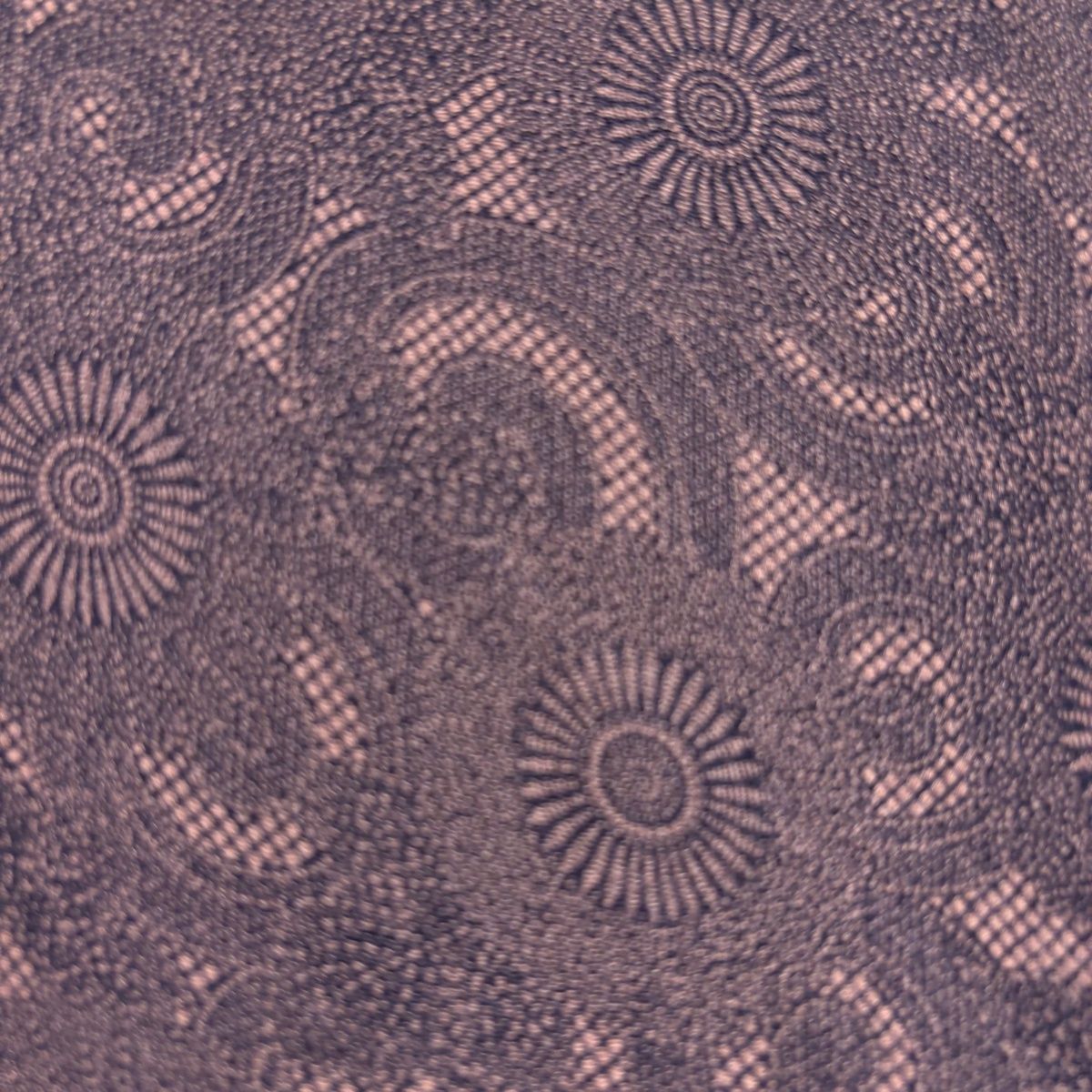  江戸小紋 身丈152 cm 裄丈64 5 M 袷 人間国宝 中村勇二郎 落款 古代菊 紫 正絹 小紋 着物