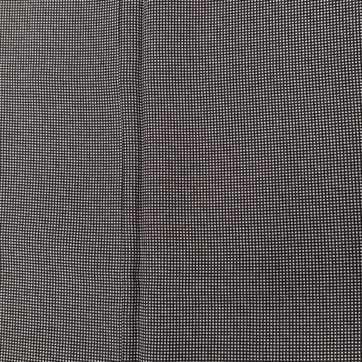  小紋 身丈164 cm 裄丈66 M 袷 幾何学模様 灰色 正絹 小紋 着物