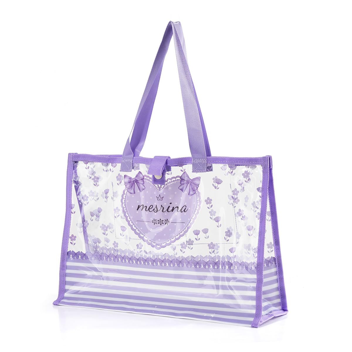 新品 [MESRINA] プールバッグ 女の子 小学生 ビーチバッグ スイムバッグ おしゃれ 花柄 リボン