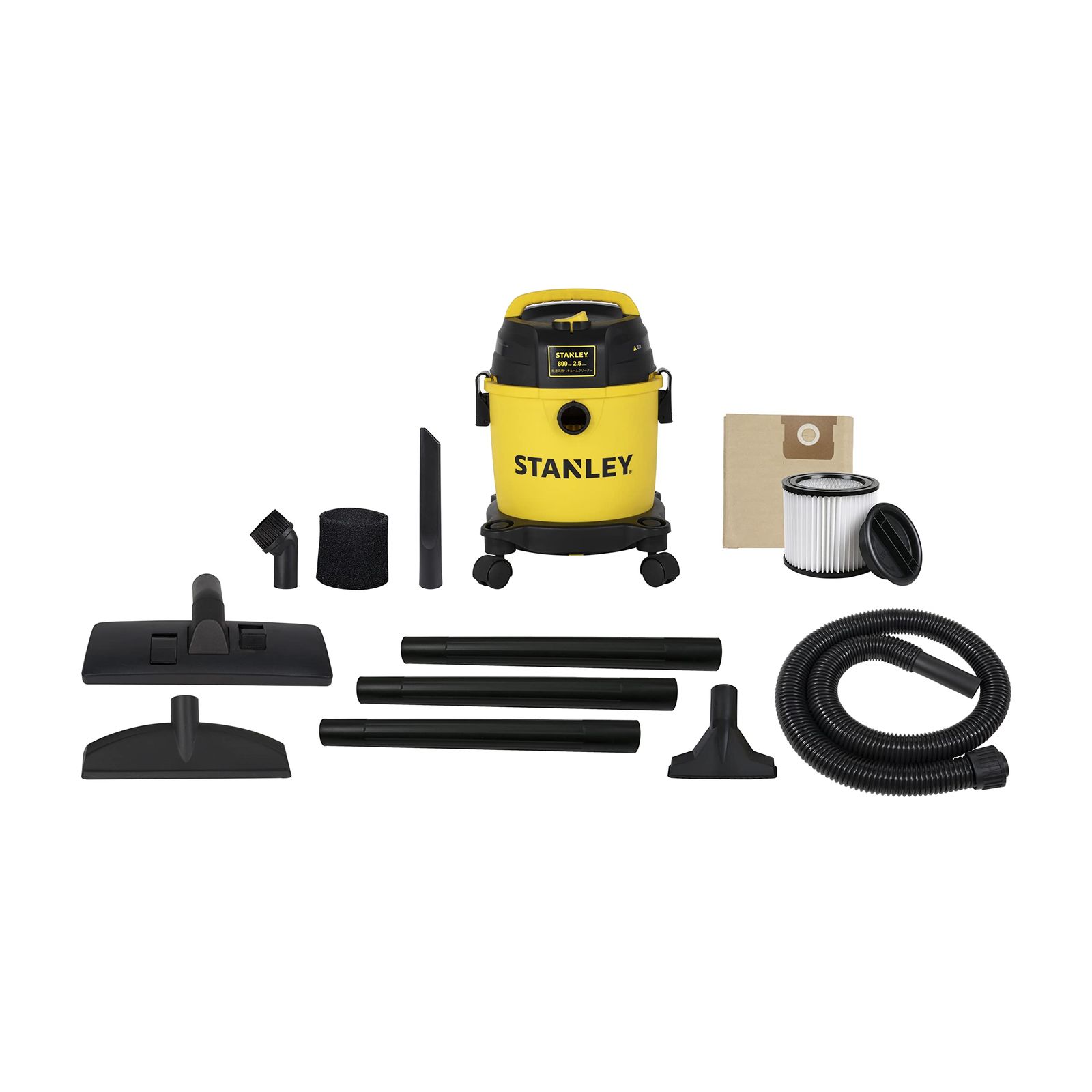 アルトンジャパン スタンレー STANLEY 乾湿両用バキュームクリーナー ブロワ機能付き 集じん機 掃除機 -2 B ブラック-イエロー 幅295×奥行285×高さ412 mm