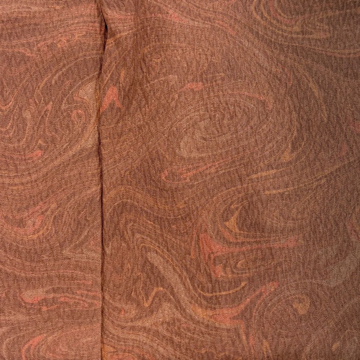  羽織 身丈85 5 cm 裄丈68 L 墨流し ぼかし 薄茶色 正絹 秀品 羽織 着物 浴衣