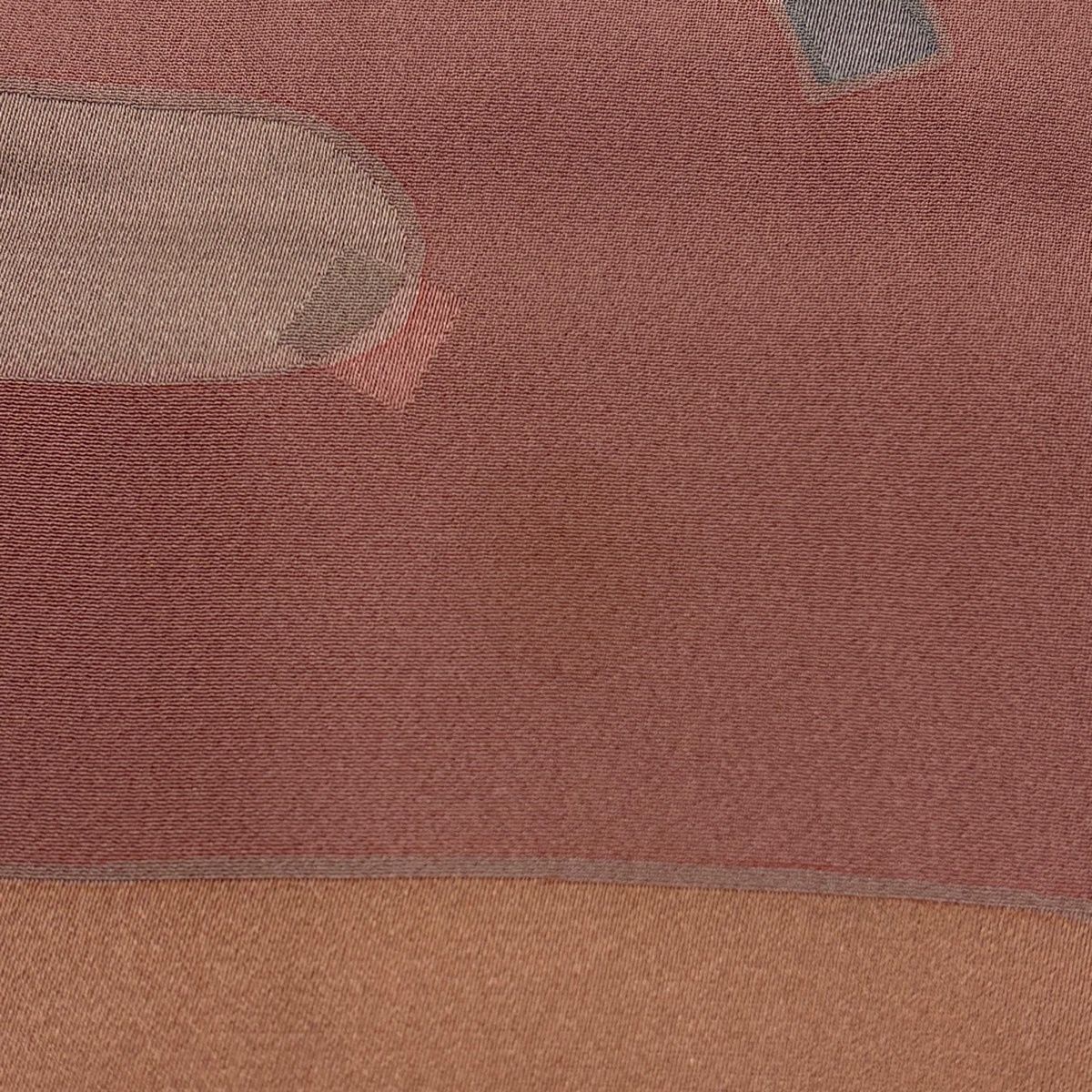  道行 身丈88 5 cm 裄丈68 L 和装コート 角衿 ヱ霞 箔散らし 薄小豆 正絹 秀品 羽織 着物 浴衣