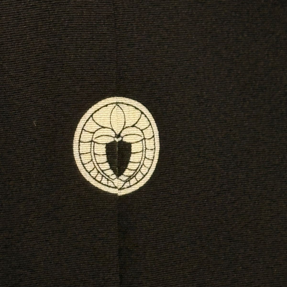 黒留袖 身丈156.5cm 裄丈67cm M 袷 松尾光琳 落款 山鉾 人物 金糸 刺繍