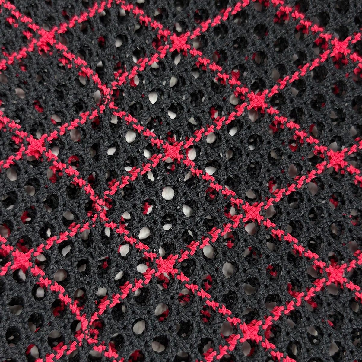 名古屋帯 秀品 夏帯 八寸名古屋帯 松葉仕立て トンネル仕立て 菱 濃紺 正絹