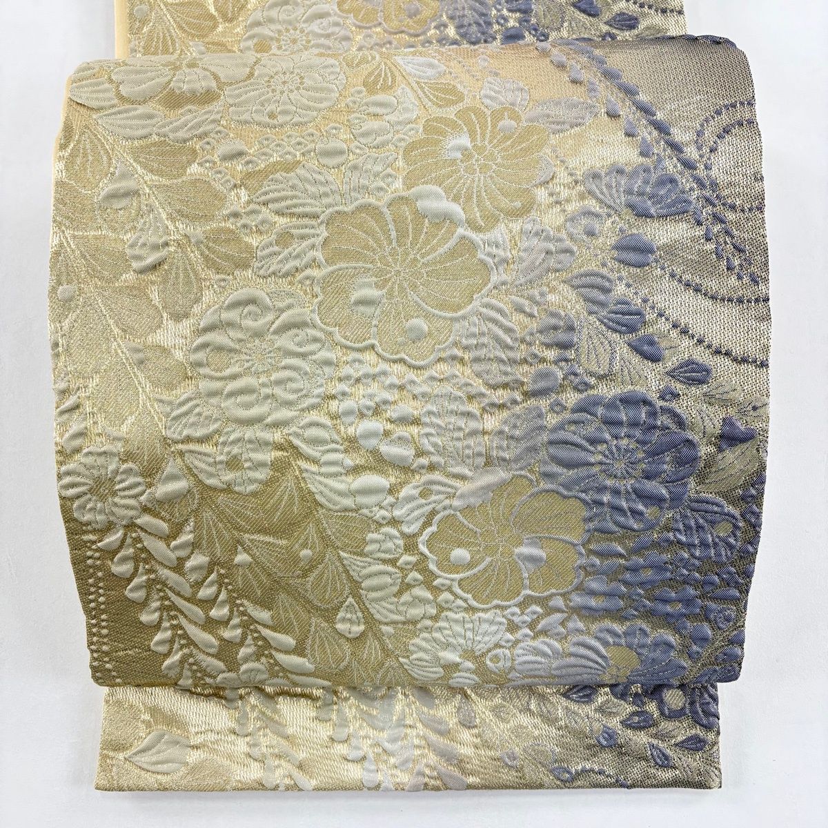 美品】 袋帯 秀品 辻が花柄 金糸 箔 金色 全通 正絹 【中古】 - メルカリ