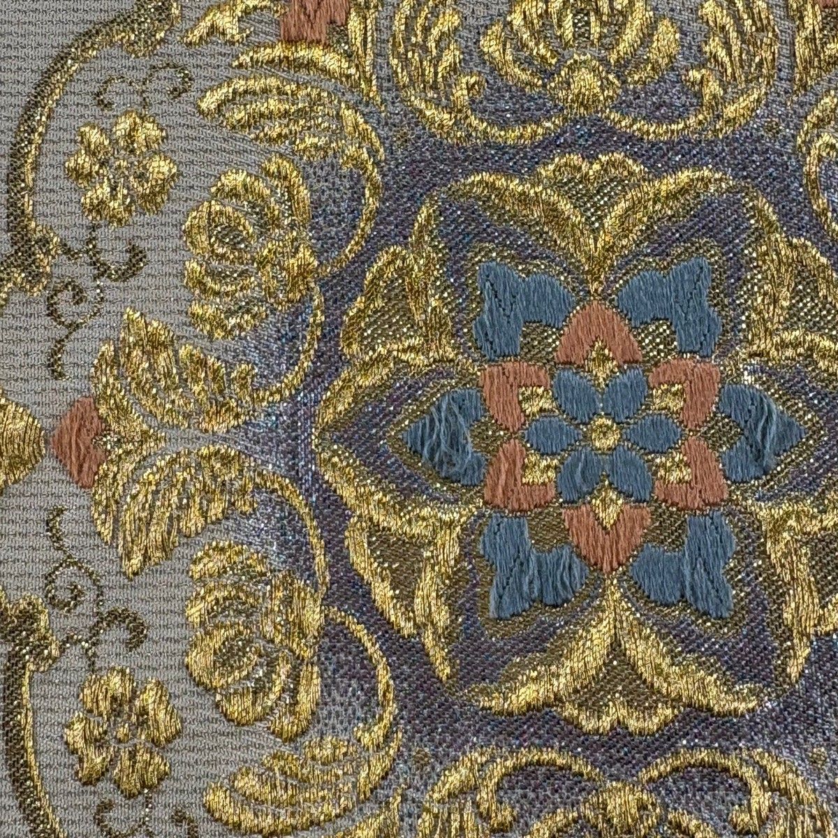 袋帯 秀品 華文 花唐草 金糸 箔 金色 六通 正絹 【中古】 - メルカリ