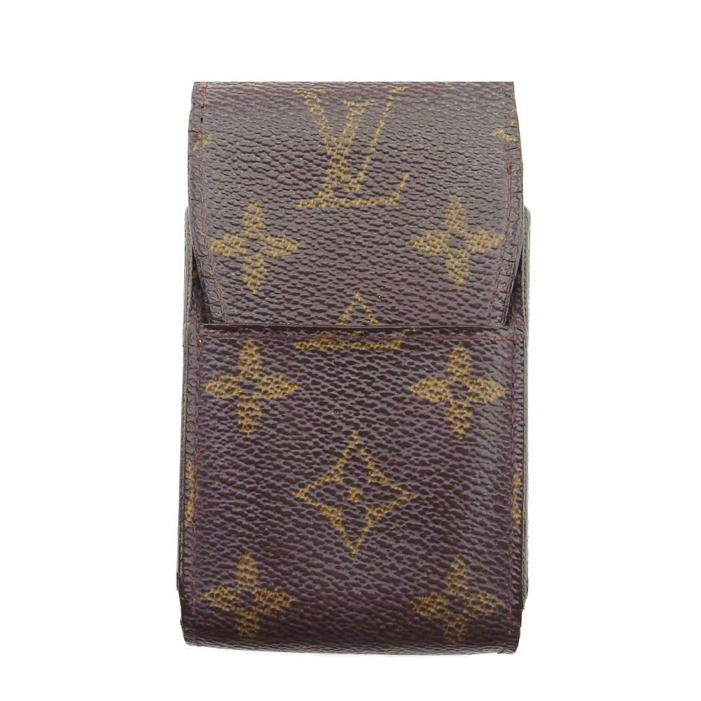 【最大30％OFF】ルイ・ヴィトン LOUIS VUITTON シガレットケース モノグラム エテュイシガレット ブラウン ベージュ レディース 中古