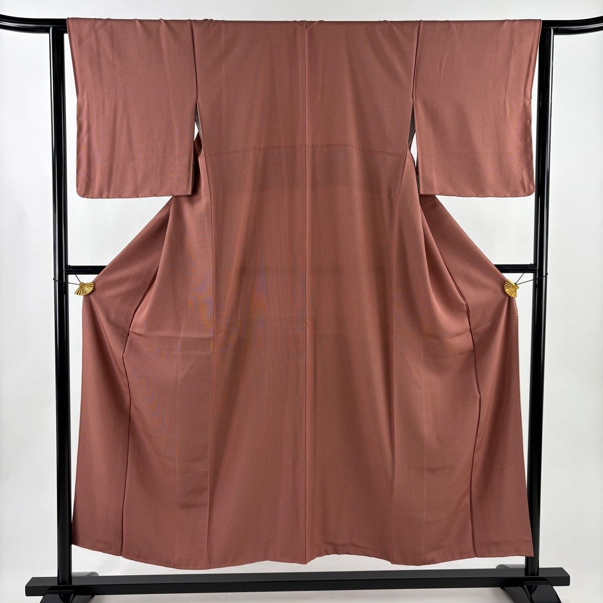 江戸小紋 身丈153 cm 裄丈63 S 袷 万筋 小豆色 正絹 秀品