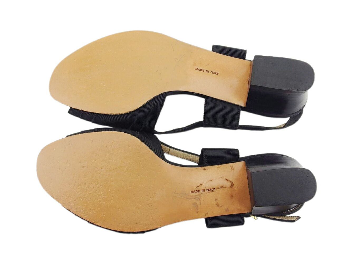 【X'masセール★30%OFF】サルヴァトーレフェラガモ Salvatore Ferragamo サンダルヴァラ ♯6C バックストラップ ブラック ゴールド レディース 中古 最大30％OFF☆年越しセール】サルヴァトーレフェラガモ Salvatore