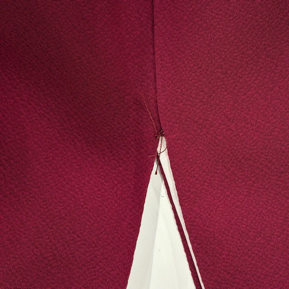  振袖 身丈162 cm 裄丈66 5 M 袷 葉と実 桜 金彩 赤紫 正絹 秀品 振袖 着物