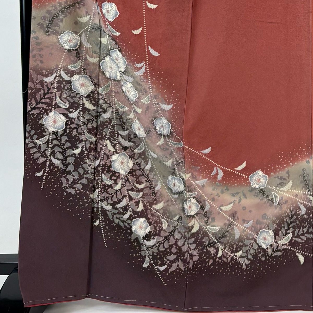 美品】 訪問着 身丈168cm 裄丈65cm M 袷 辻が花柄 絞り 染め分け