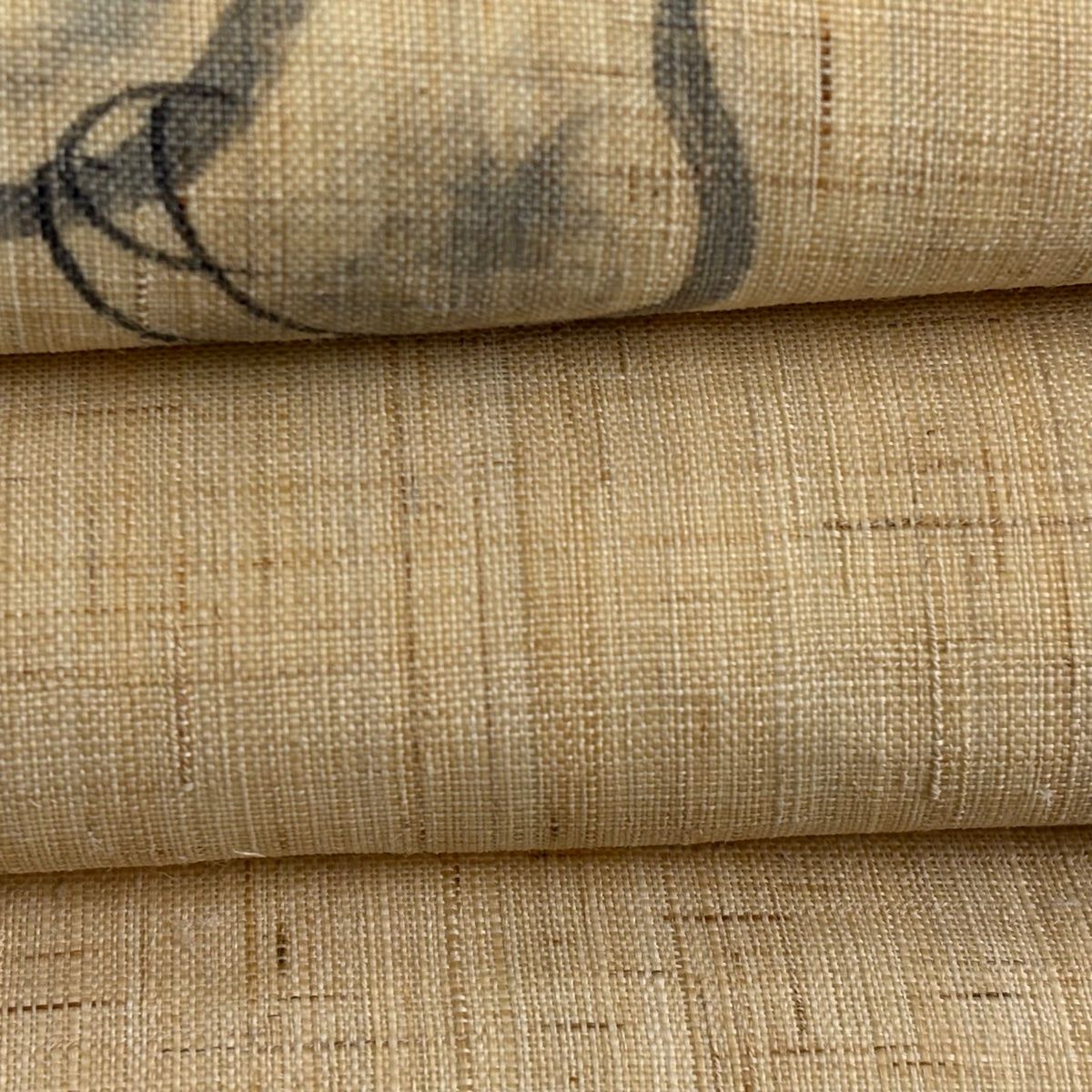  名古屋帯 紬地 ひょうたん 組紐 灰茶 正絹 名古屋帯 帯