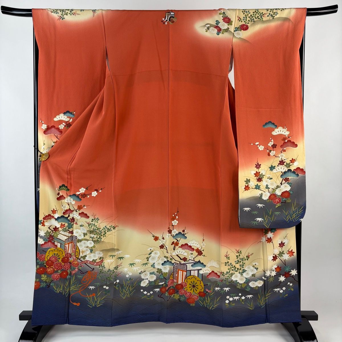 花井幸子 振袖 身長157-172cm 赤 正絹 花井幸子 振袖 身長157-172cm 赤 正絹