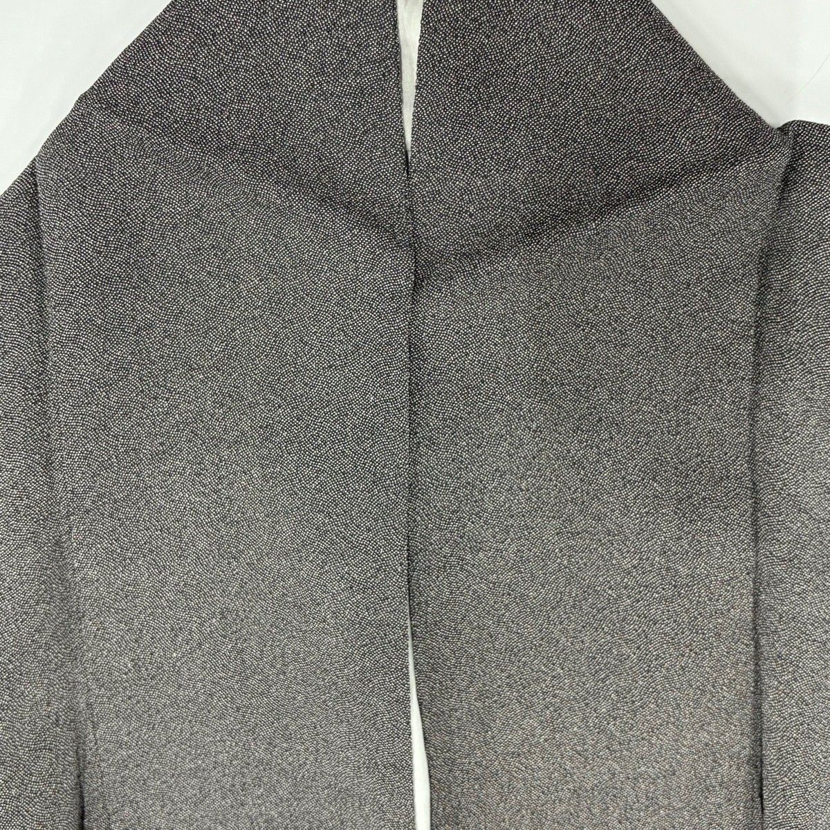  江戸小紋 身丈155 cm 裄丈65 M 袷 幾何学模様 黒灰 正絹 小紋 着物