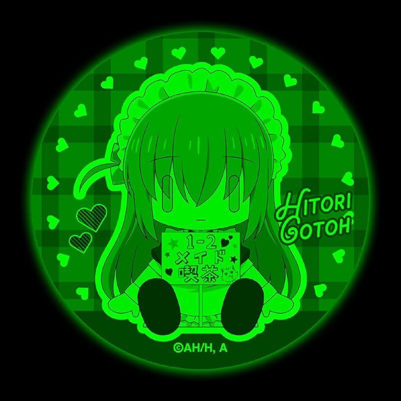 アニメ「ぼっち・ざ・ろっく！」高発光缶バッジ メイド喫茶 後藤ひとり