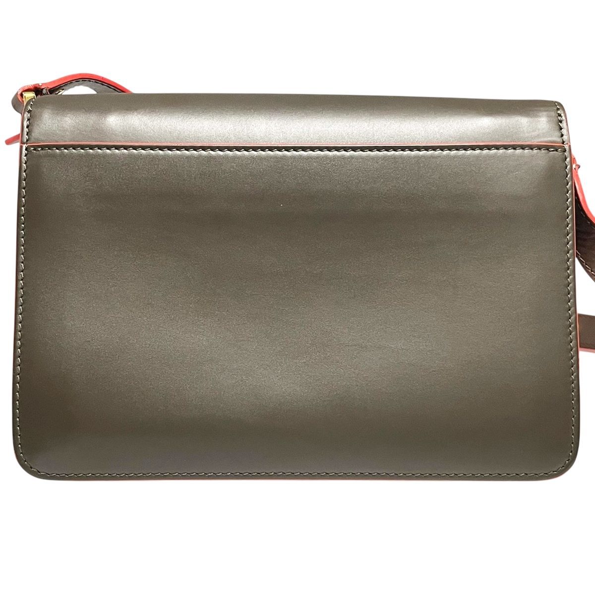 【中古】 marni マルニ  レザーショルダーバッグ ブラウン カーキ系 ゴールド金具 ストラップ調整可能 レディース 25024068 MK 中古】 marni マルニ レザーショルダーバッグ ブラウン カーキ系