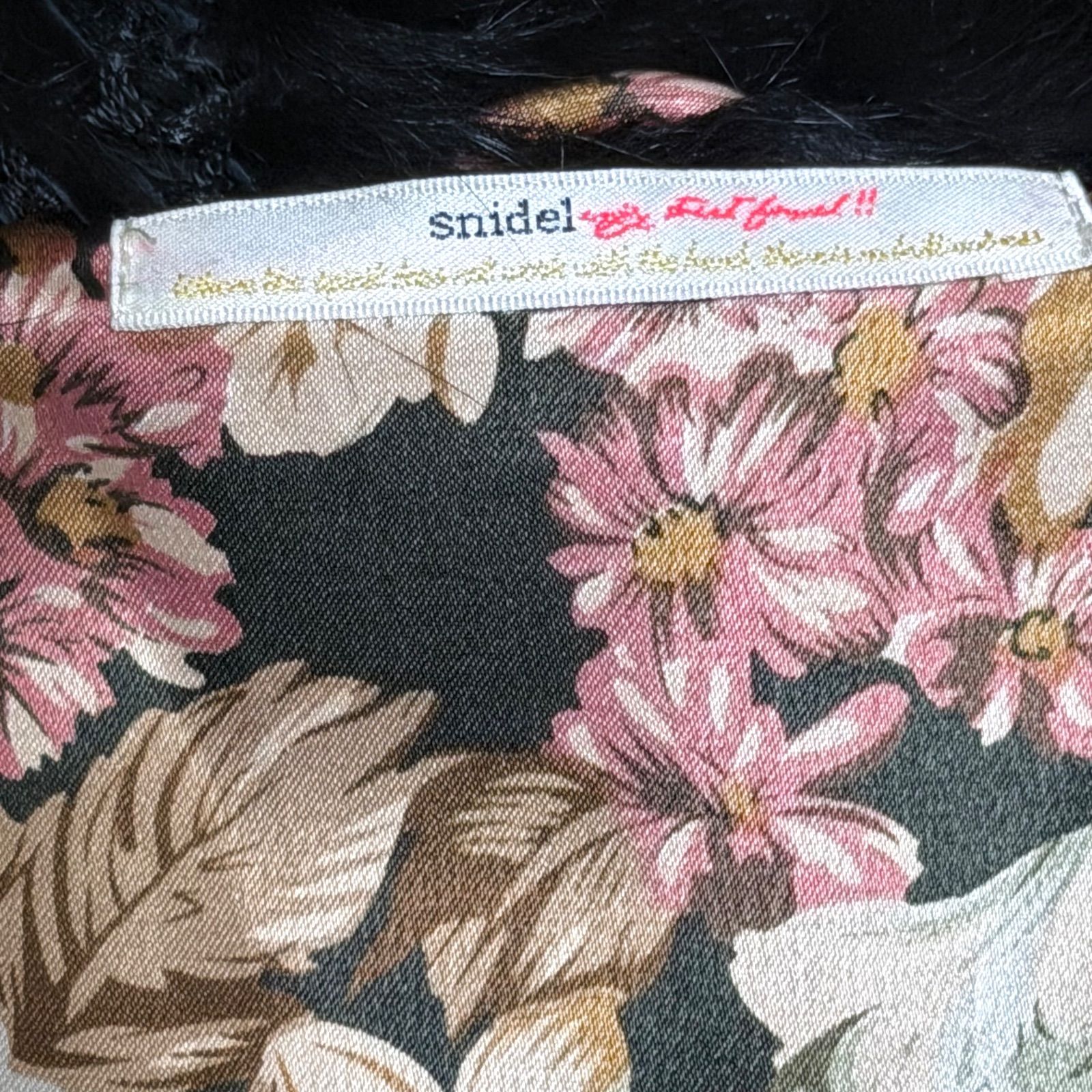Snidel ラビット リアルファーコート y2k 平成 ノーカラージャケット 