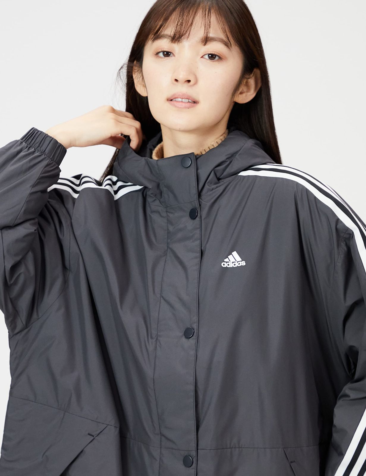 アディダス ジャケット インサレーテッドコート IZG 90 レディース ブラック ホワイト GF 0025 日本 J S 日本サイズS相当