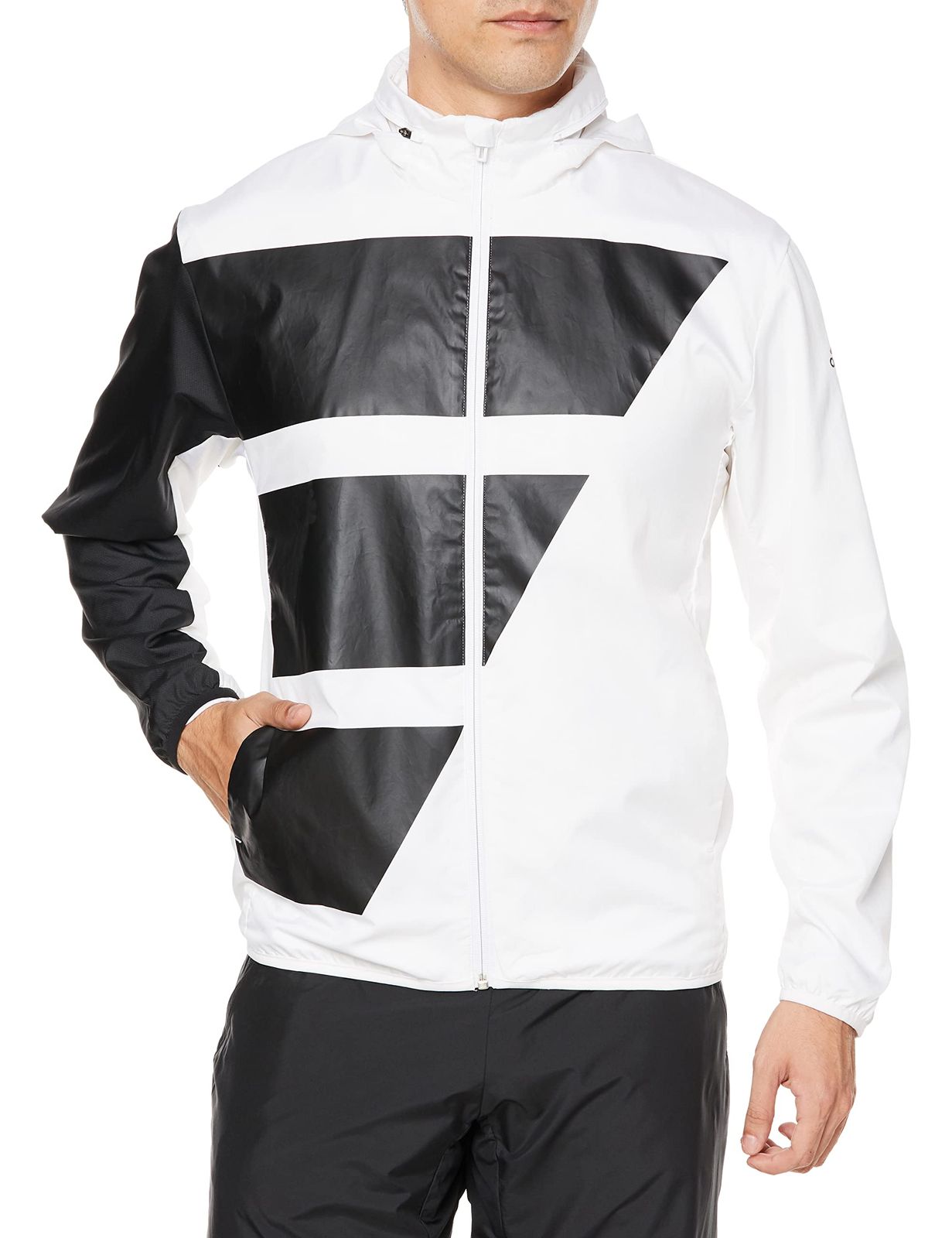 アディダス ジャケット チームウェア テニスジャケット CA 034 メンズ ホワイト ブラック HF 6306 J S