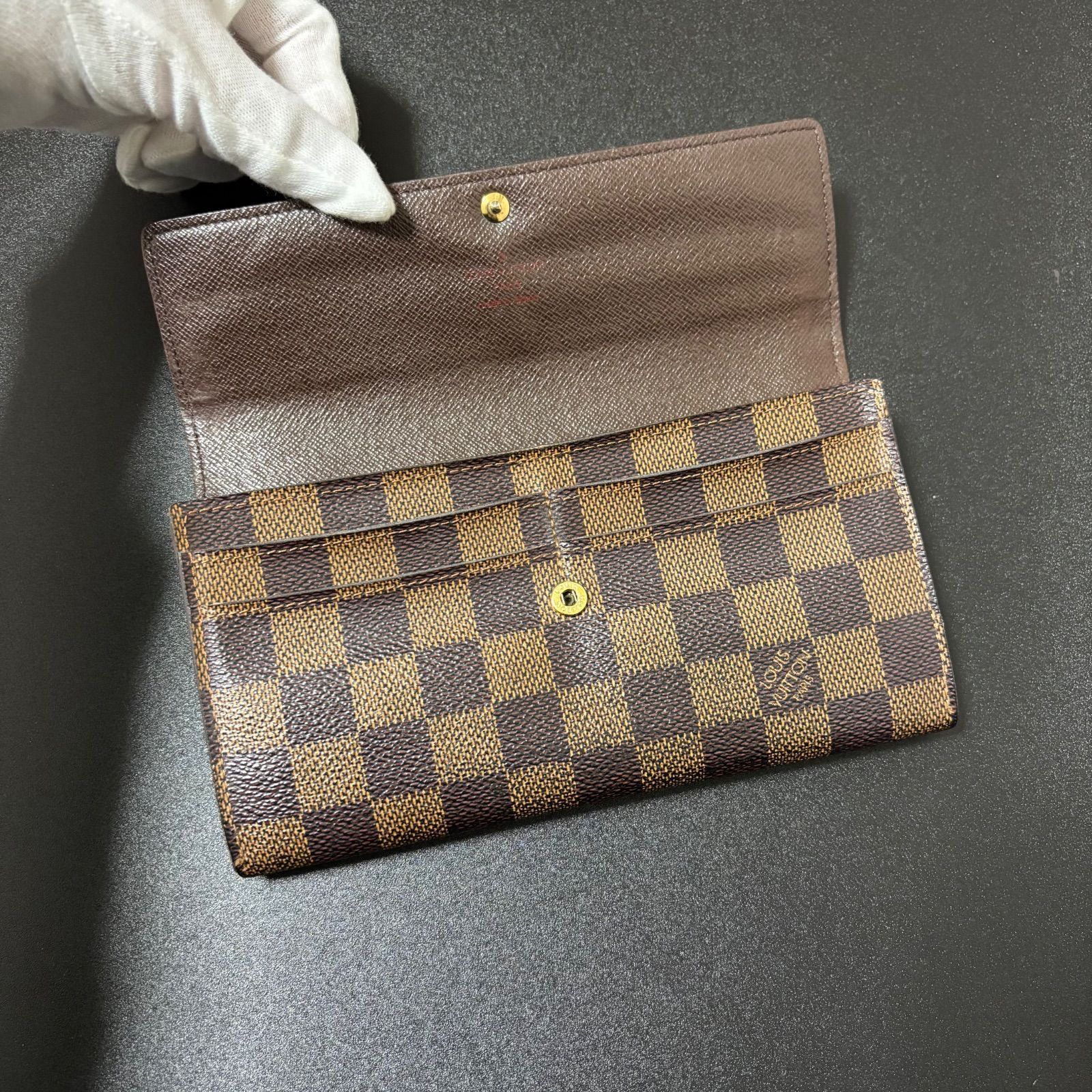 s79 ポルトフォイユ サラ 旧型 ダミエ エベヌ Louis Vuitton ルイ