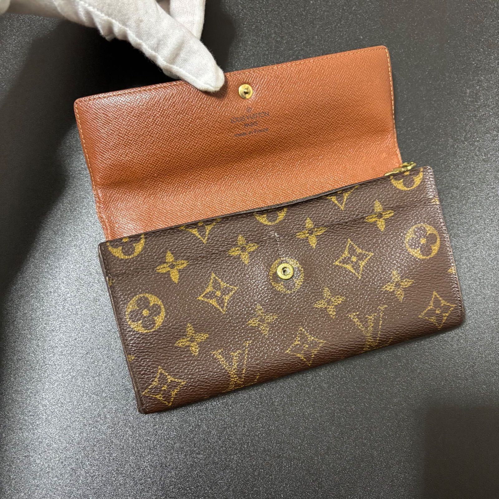 t43 ポルトモネ クレディ ポルトフォイユ サラ 旧型 モノグラム Louis