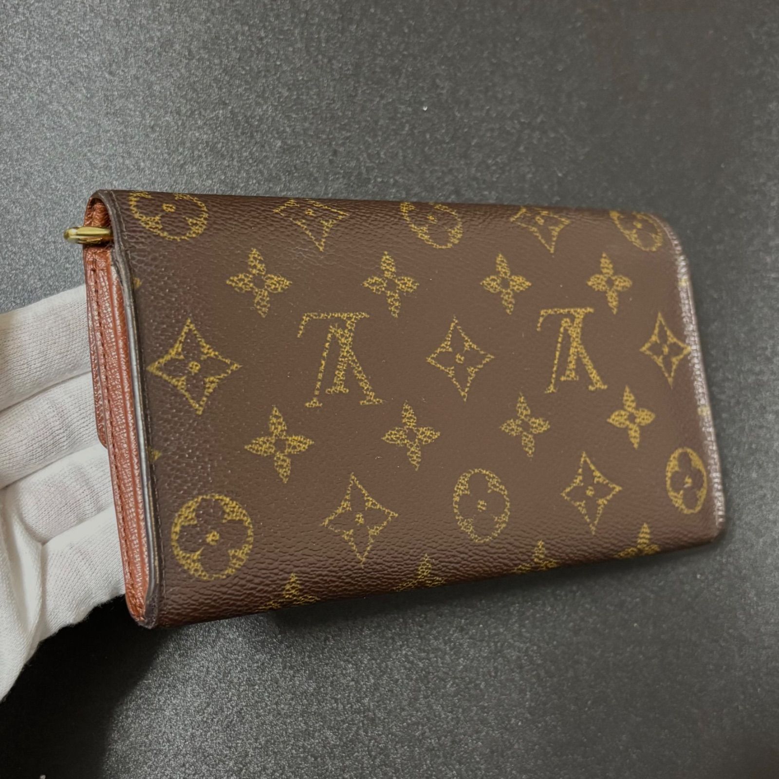 t43 ポルトモネ クレディ ポルトフォイユ サラ 旧型 モノグラム Louis