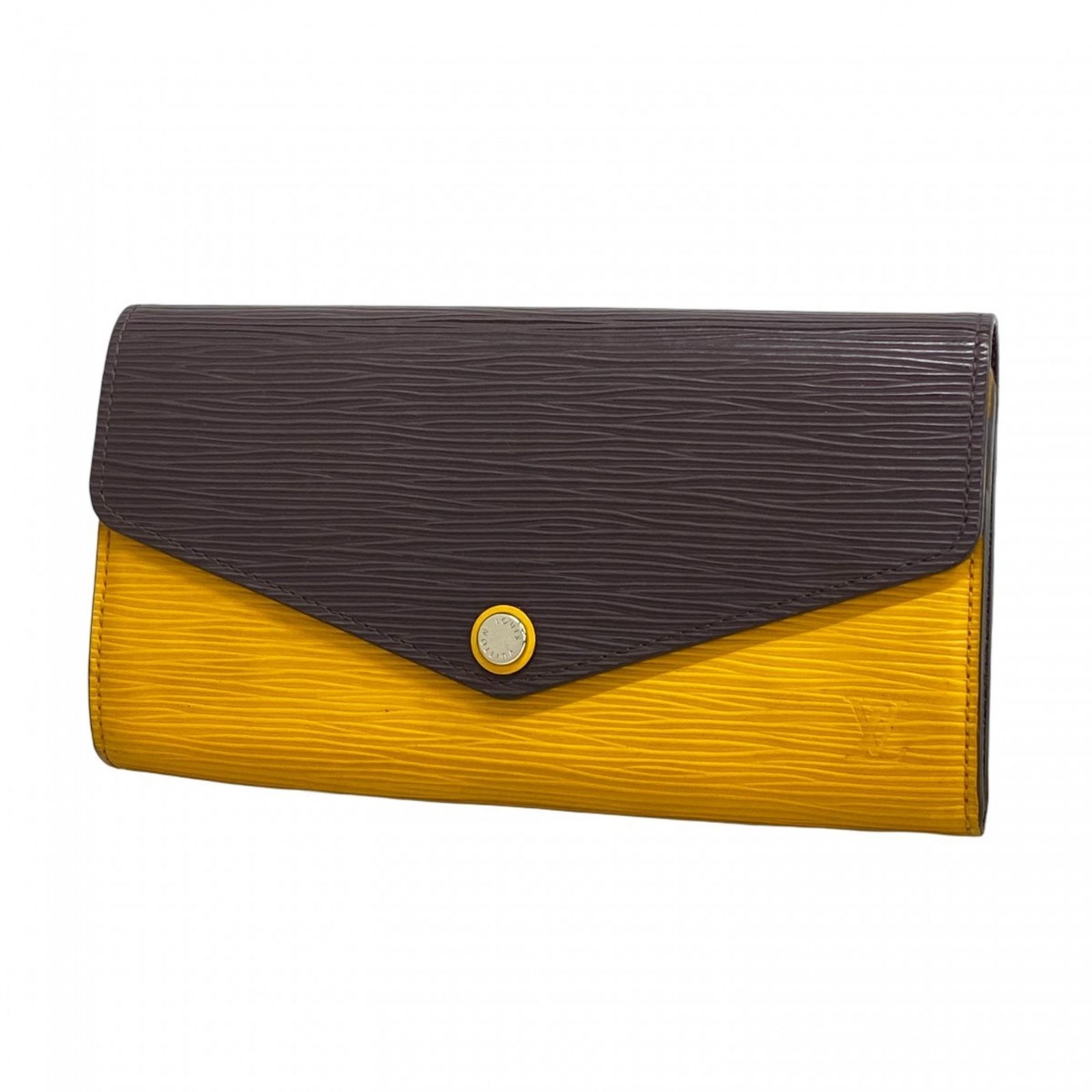 ルイ ヴィトン Louis Vuitton 長財布 エピ バイカラー ポルトフォイユサラ M 60529 ミモザ モカレディース