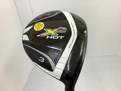 【中古】 キャロウェイ X2 HOT  3W フェアウェイウッド FW 純正特注シャフト (フレックスS) メンズ 男性用 右利き 右用 Cランク ゴルフクラブ