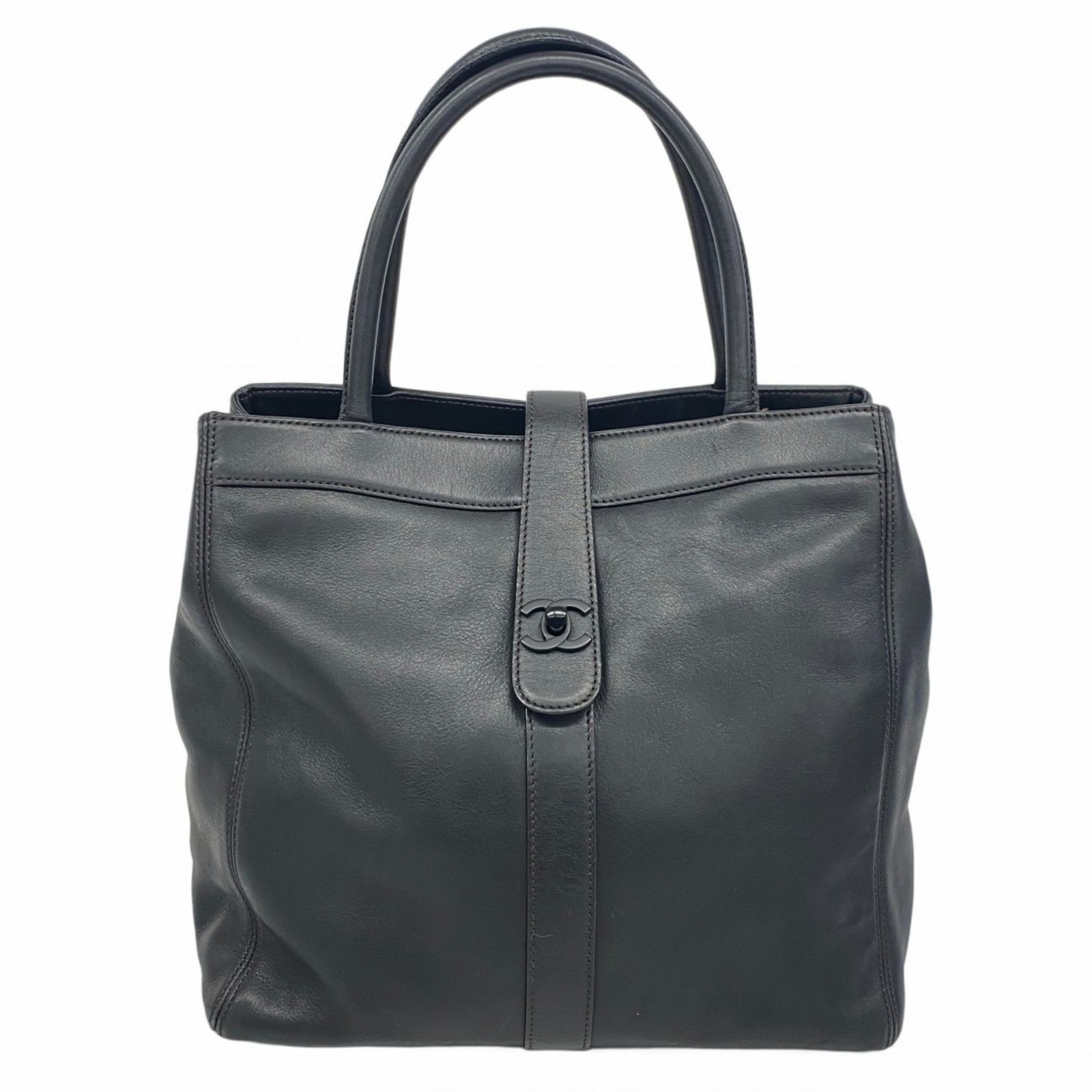 シャネル Chanel トートバッグ レザー ブラックレディース