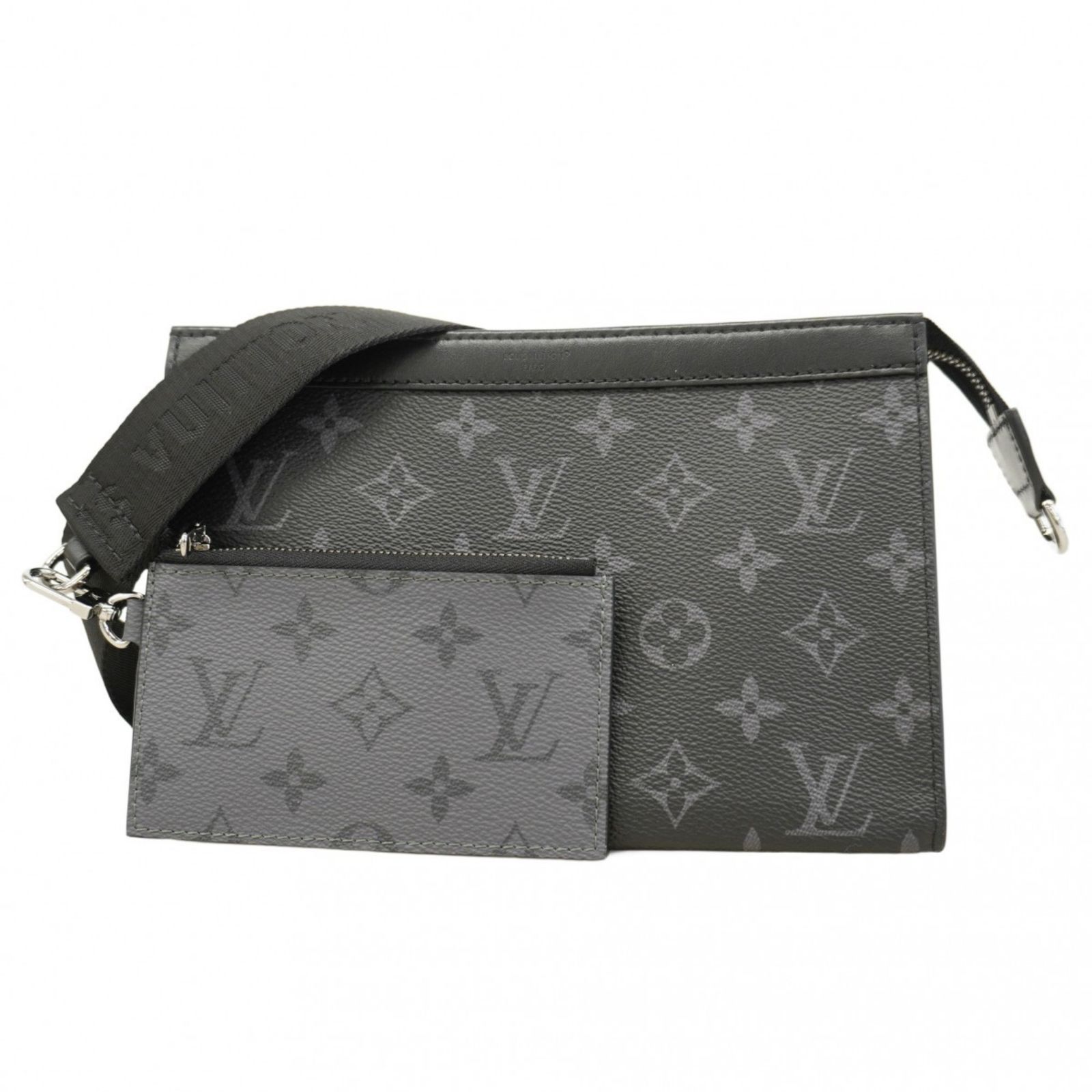 ルイ ヴィトン Louis Vuitton ショルダーバッグ モノグラム エクリプス ガストンウェアラブルウォレット M 81124 ブラックメンズ