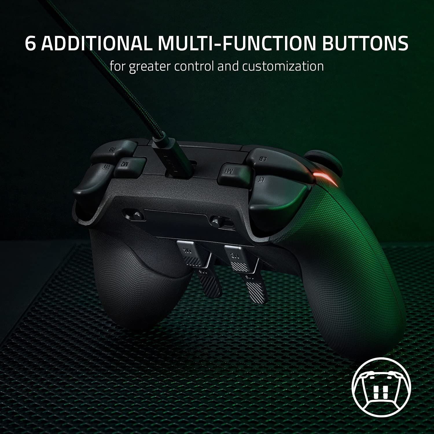 Razer Wolverine V 2 Chroma Wired Gaming Pro Controller for Xbox Series X S One PC RGB Lighting - Remappable Buttons Trigg