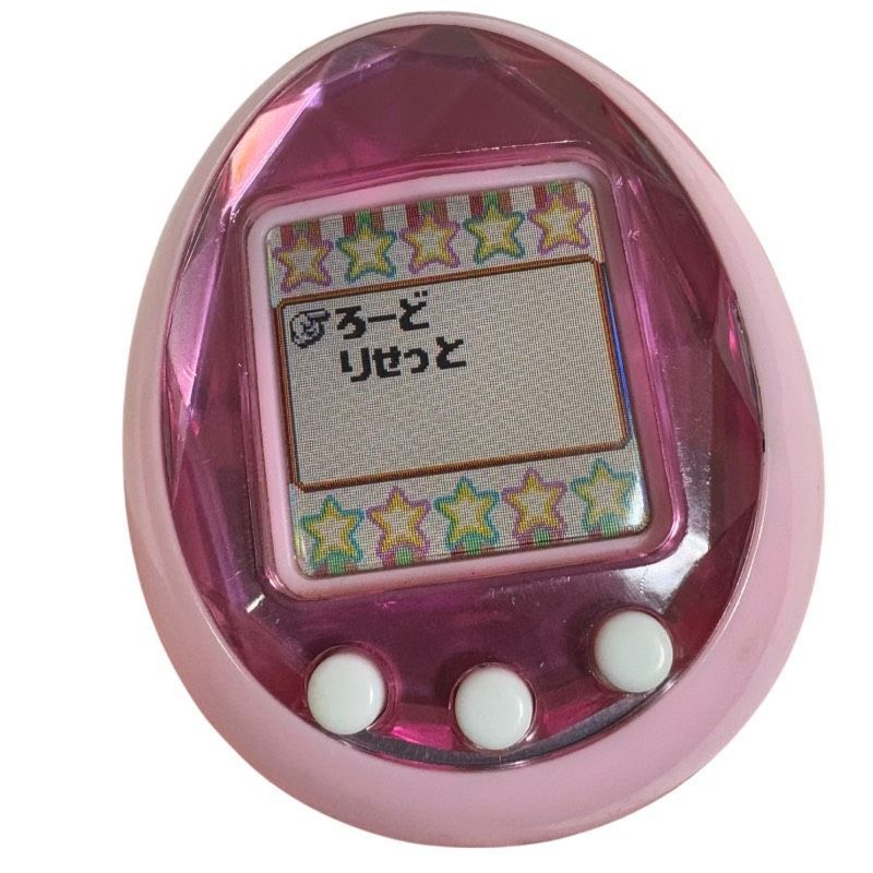 現状品】たまごっちID ピンク 通電起動可能 傷・破損あり ストラップ付