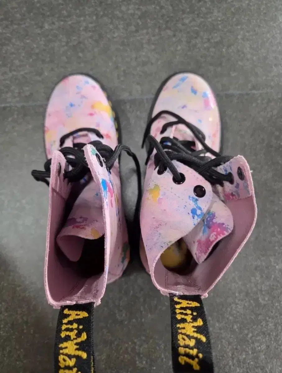 DR MARTENS ドクターマーチン 1460 Pascal ピンク Splatter ブーツ 230 MM