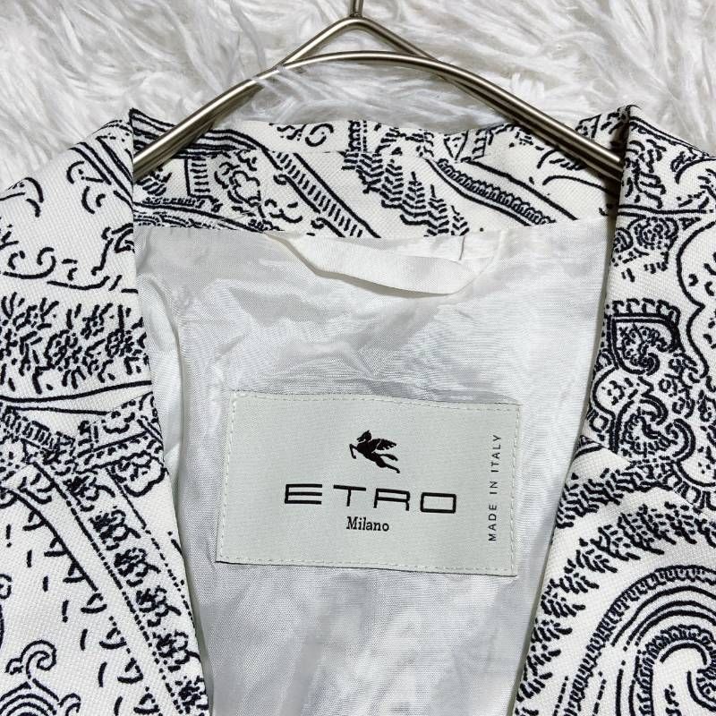  ETRO エトロ パンツセットアップ ペイズリー柄 総柄 モデル サイズ38 パンツセットアップ セットアップ