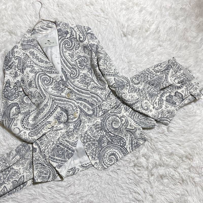 ETRO エトロ パンツセットアップ ペイズリー柄 総柄 モデル サイズ38