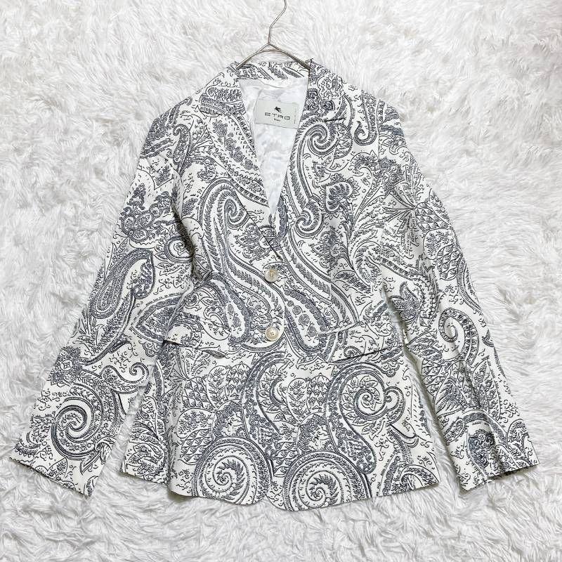 ETRO エトロ パンツセットアップ ペイズリー柄 総柄 モデル サイズ38