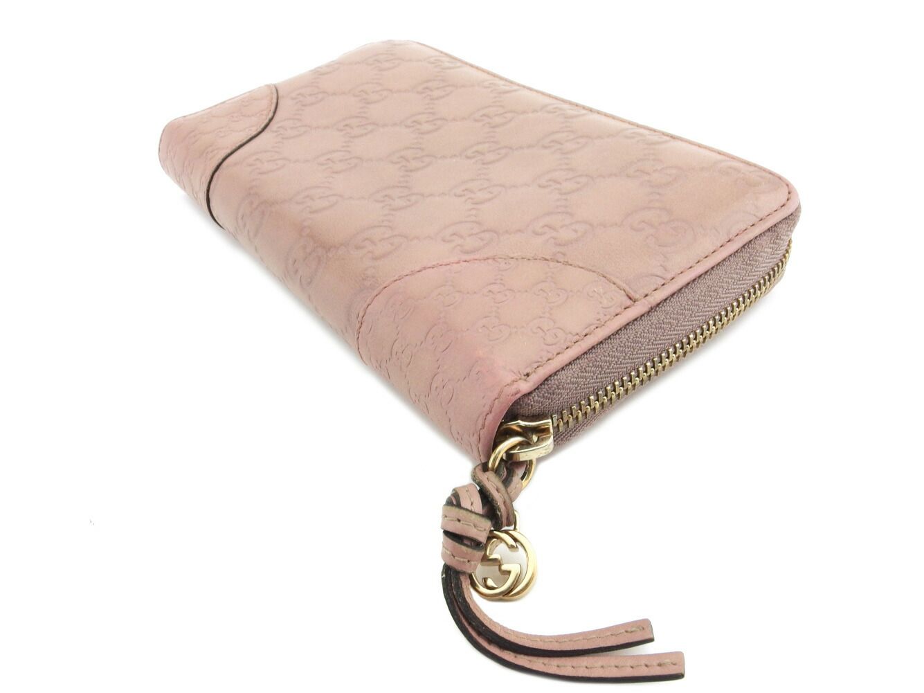 最大30％OFF】グッチ GUCCI 長財布 グッチシマ ピンク ゴールド 