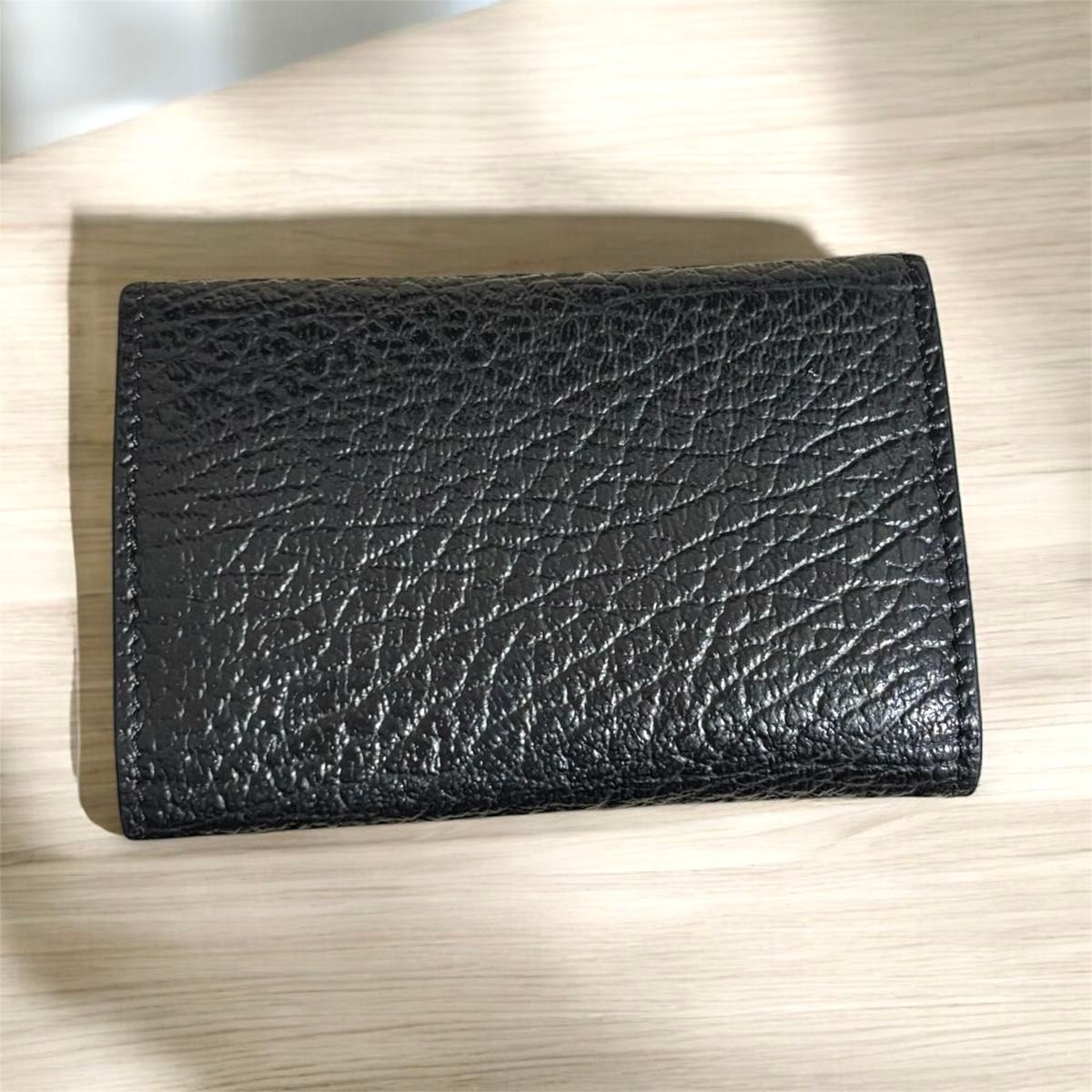 t7 メゾン マルジェラ キーケース 6連 4ステッチ ブラック レザー